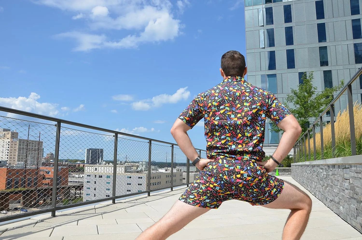 Zesties Male Rompers - Original Romper Jumpsuits for Men - Tropical Male Onesie Shorts - Men's Jumper Rompers
