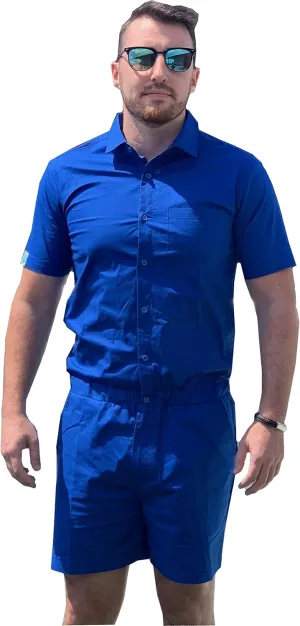 Zesties Male Rompers - Original Romper Jumpsuits for Men - Tropical Male Onesie Shorts - Men's Jumper Rompers